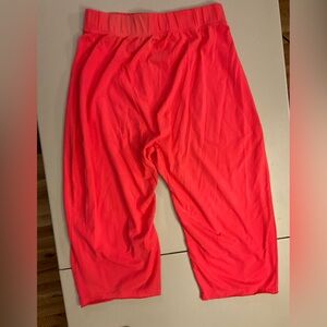 (NWOT) Free People Jogger Pants | Neon Coral Pink | Elastic Waist | Relaxed Fit